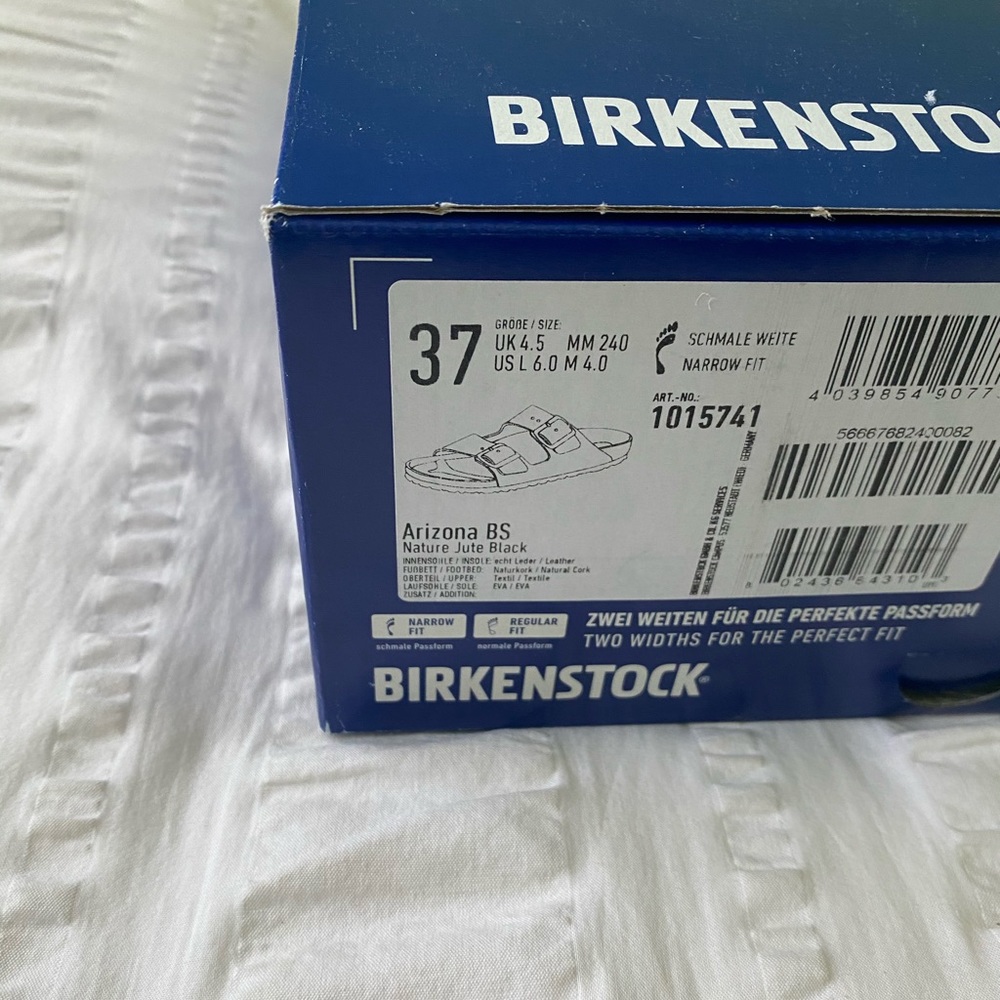 RARE Arizona jute Birkenstock in black - Picture 7 of 7